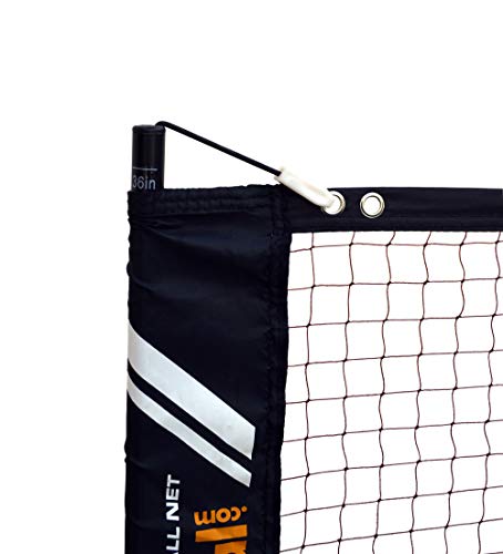 Rally Portable Light Pickleball Net - 20 Foot Lightweight Portable Pickleball Net and Frame - Regulation Height - Easy Set-Up and Take Down (Enhanced Strength Steel Tube Frame + Net + Carry Bag)