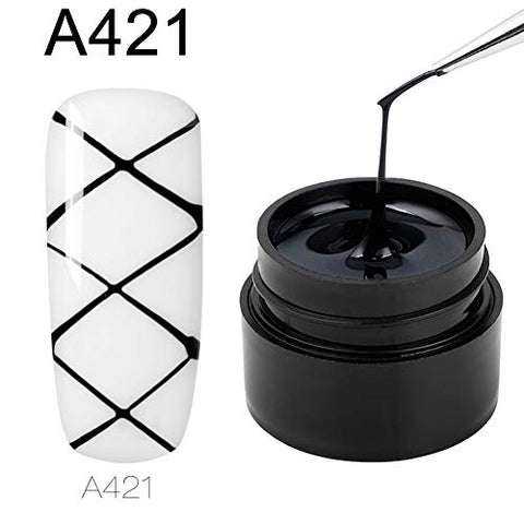 Braceus DIY Pulling Line Silk Spider Painting Drawing Gel UV Nail Art Lacquer Varnish 21