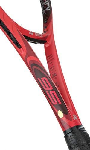 Yonex VCORE 95 16x20 Tennis Racquet (4 5/8" Grip) Strung with Natural String (Best Racket for Control and Comfort)