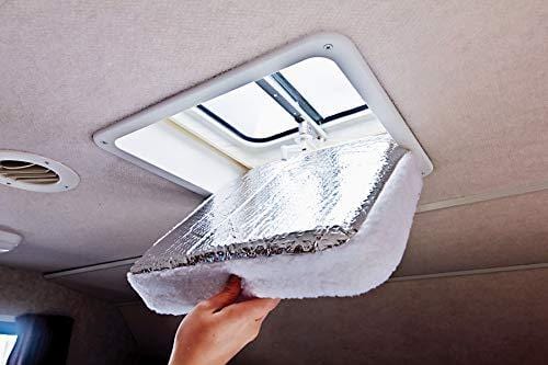 Camco RV Vent Insulator And Skylight Cover With Reflective Surface, Fits Standard 14" RV Vents (45192)