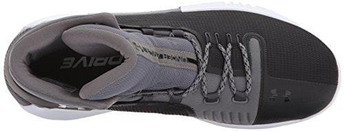 Under Armour Men's Team Drive 4 Basketball Shoe, Black (001)/White, 8.5