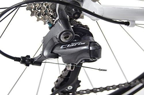 Tommaso Imola Endurance Aluminum Road Bike, Shimano Claris R2000, 24 Speeds - White - Medium