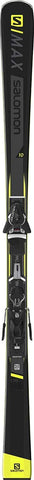 SALOMON S/Max 10 Skis w/ Z11 Walk Bindings Black/Yellow Mens Sz 175cm