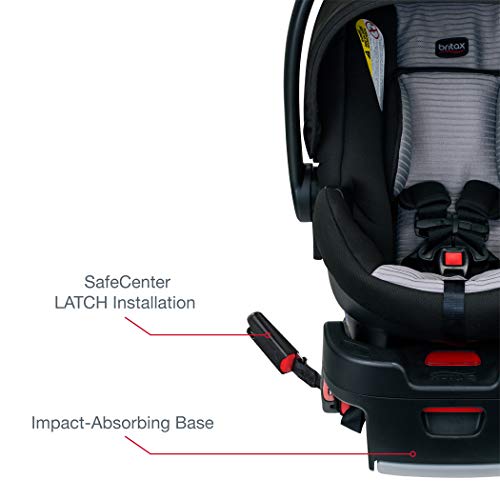 Britax B-Safe 35 Infant Car Seat - 1 Layer Impact Protection - Moisture Wicking and Ventilating Fabric, Dual Comfort Grey [Amazon Exclusive]