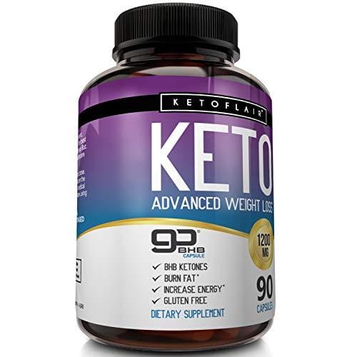 Best Keto Diet Pills GoBHB 1200mg, 90 Capsules Advanced Weight Loss Ketosis Supplement - Natural BHB Salts (beta hydroxybutyrate) Ketogenic Fat Burner, Carb Blocker, Non-GMO - Best Weight Loss Support