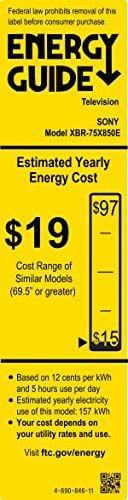 Sony XBR75X850E 75-Inch 4K Ultra HD Smart LED TV (2017 Model), Works with Alexa