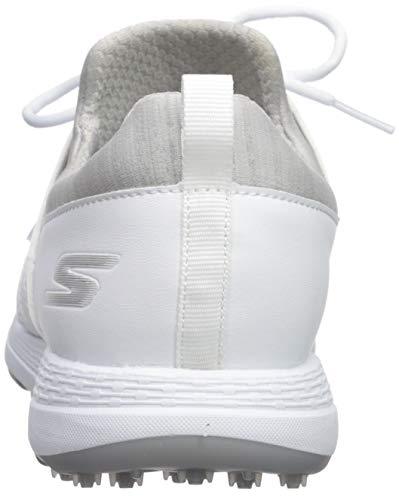 Skechers Women's Eagle Spikeless Golf Shoe, White/Gray 8 W US