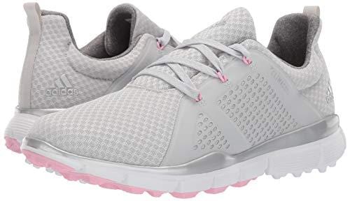 adidas Womens Climacool CAGE Golf Shoe Grey one/Silver Metallic/True Pink 5 M US [product _type] adidas - Ultra Pickleball - The Pickleball Paddle MegaStore
