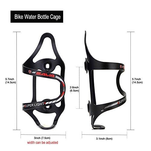 SAVADECK Bicycle Lightweight Aluminum Water Bottle Cage Alloy Bike Bottle Holder Bike Accessories (Red)