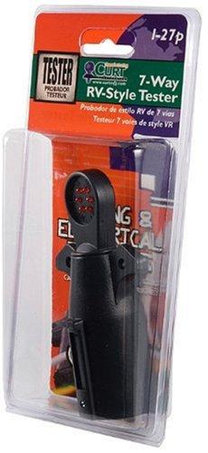 CURT 58271 Vehicle Socket RV Blade 7-Way Towing Tester 7-Pin Trailer Wiring