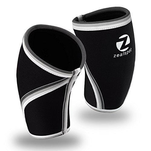 Elbow Sleeves (Pair)W/ Bonus Heavy Duty Wrist Wraps-Support & Compression for Weightlifting, Powerlifting, CrossFit,Bench Press and Tennis-5mm Neoprene Brace for Both Women & Men, Black ,XXL