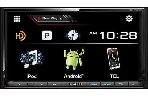 Kenwood DDX773BH 6.95" in Dash Touchscreen DVD CD Receiver with Built in Bluetooth, AM/FM Tuner and HD Radio