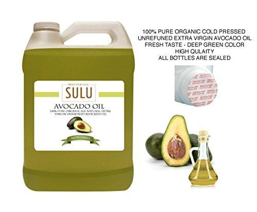 4 LBS(64 OZ) 100% Pure Organic Cold Pressed Unrefined Extra Virgin Raw Avocado Oil All Natural