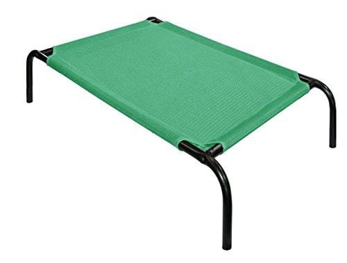 Best Pet Supplies - Steel Framed Rust Resistant Elevated Mildew Free Mesh Fabric Pet Bed for Dogs & Cats - Large 43 x 26 x 7 Inches