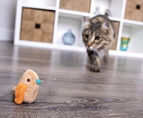 SmartyKat Chickadee Chirp Cat Toy with Bird Sounds(shapes/colors may vary)