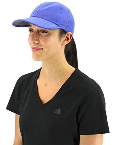 adidas Women's Superlite Relaxed Adjustable Performance Cap, Hi-Res Blue/Hi-Res Blue/Chalk Purple Heather, One Size