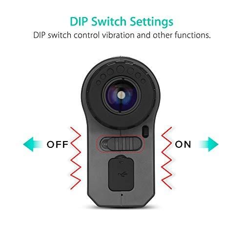 BOBLOV 650Yards Golf Rangefinder with Pinsensor 6X Magnification Support Vibration and USB Charging Flag Lock Distance Speed Measurement Range Finder (Black Without Slope)