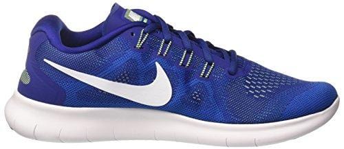 Nike Men's Free RN 2017 Running Shoe Deep Royal Blue/White/Soar/Ghost Green Size 8.5 M US