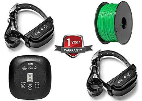 Earlyhights Electric Underground Outdoor Dog Containment System,5 Acre Range 500 Feet In Ground Wire, Small, Medium, Or Large Dogs Over 5 lbs