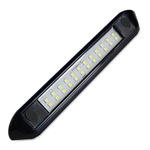 Dream Lighting 12 Volt Auto Waterproof Awning Lights/Cool White RV Exterior LED Lighting for Marine Boat Camper Trailer and Motorhome 9.84 inch Black Shell Pack of 2