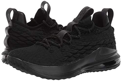 Nike Lebron XV Low Mens Fashion-Sneakers AO1755-004_12 - Black/Black-Thunder Grey