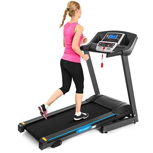 GYMAX Electric Folding Cardio Exercise Treadmill Fitness Jogging Running Machine Treadmill w/Manual Incline (Classic)