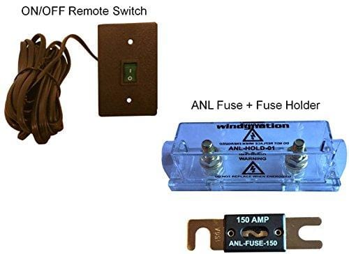 VertaMax Pure SINE Wave 1500 Watt (3000W Surge) 12V Power Inverter DC to AC Power (Cables + Remote Control Switch + ANL Fuse) - Solar, RV