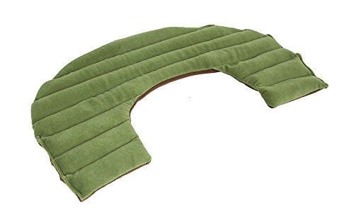Dreamtime Spa Comforts Microwaveable Shoulder Wrap with Aromatherapy, Neck Shoulder Relaxer, Hot or Cold Neck Wrap Lavender and Peppermint Herbal Stress Relief, Green/Brown