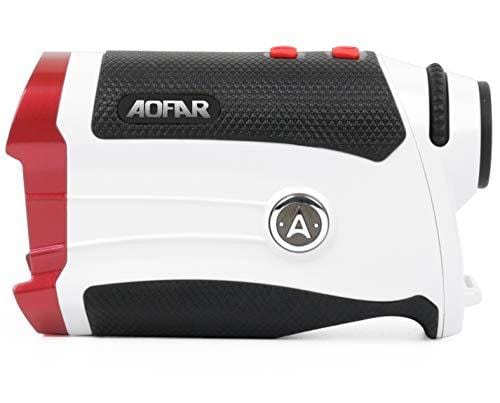 AOFAR GX-2s Slope Golf Rangefinder,600 Yards White Range Finder,Flagpole Lock, Vibration, 6X 25mm Waterproof, Carrying Case, Battery, Gift Packaging - Ultra Pickleball