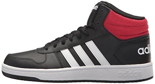 adidas Men's VS Hoops Mid 2.0, Core Black/White/Scarlet, 10.5 M US