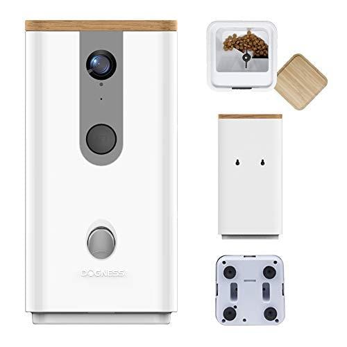DOGNESS Dog Camera Treat Dispenser,HD Video WiFi Pet Camera with 2-Way Audio and Night Vision,Monitor Your Dogs and Cats