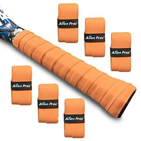 Alien Pros Tennis Grip Tape for Rackets – Precut and Dry Feel Overgrips – Replacement for Old Overwraps – Wrap Your Racquet for High Performance (3 Grips, Neon Orange) [product _type] Alien Pros - Ultra Pickleball - The Pickleball Paddle MegaStore
