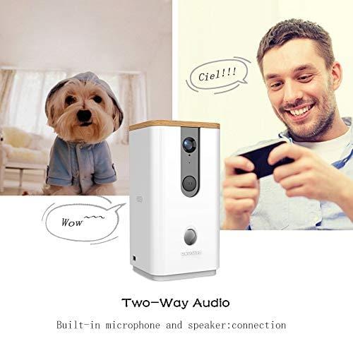 DOGNESS Dog Camera Treat Dispenser,HD Video WiFi Pet Camera with 2-Way Audio and Night Vision,Monitor Your Dogs and Cats