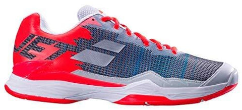 Babolat Men's Jet Mach I All Court Tennis Shoes, Silver/Fluo Strike (Size 11 US)