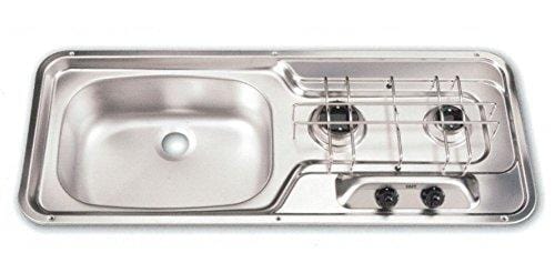 Dometic MO0911CIS0000US Cooktop 2 Burner Sink Combo