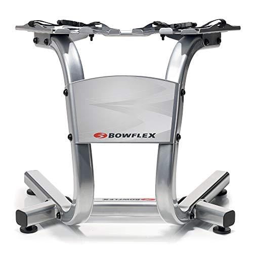 Bowflex 100300 SelectTech Metal Dumbbell Stand with Built-in Towel Rack, Silver