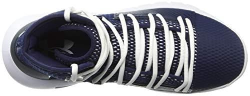 Under Armour Men's Drive 5 Basketball Shoe, Midnight Navy (401)/White, 8