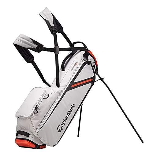TaylorMade 2019 Flextech Lite Stand Golf Bag, Silver/Blood Orange
