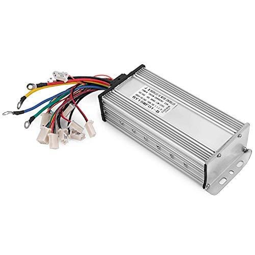 Mophorn 1800W Electric Brushless DC Motor Kit 48V High Speed Brushless Motor with 32A Speed Controller and Throttle Grip Kit for Go Karts E-bike Electric Throttle Motorcycle Scooter and More (1800W)