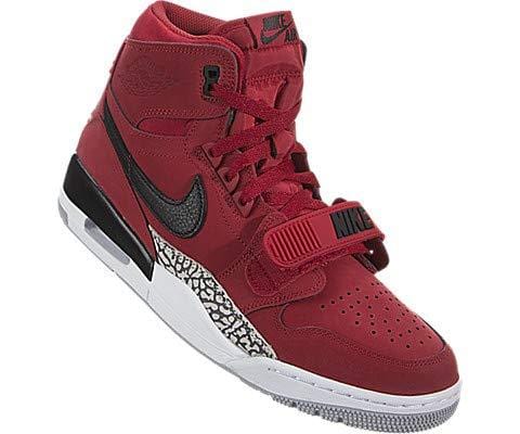 Nike Jordan Legacy 312 - Men's Varsity Red/Black/White Leather Basketball Shoes 10 D(M) US