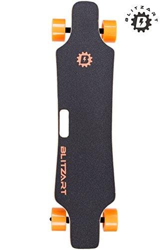 BLITZART Huracane 38" Electric Skateobard Longboard E-Skateboard Motorized Electronic Hub-Motor 3.5" Wheels