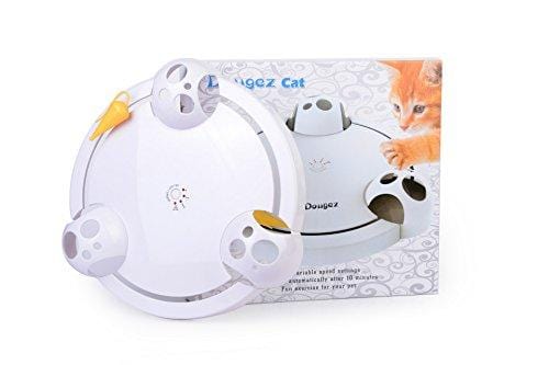 Running Pet Cat Toy, Interactive Automatic Toy for Cat or Kitten, Adjustable Electronic Battery Operated Toy
