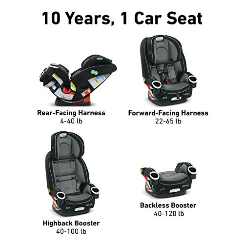 Graco 4Ever DLX 4 in 1 Car Seat | Infant to Toddler Car Seat, with 10 Years of Use, Joslyn