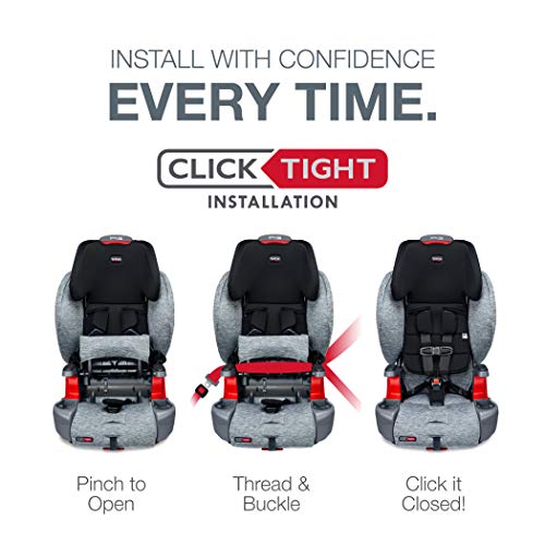 Britax USA Grow with You ClickTight Harness-2-Booster Car Seat - 2 Layer Impact Protection - 25 to 120 Pounds, Seaglass  [Newer Version of Frontier]