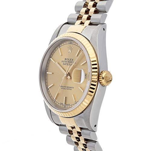 Rolex Datejust Mechanical (Automatic) Champagne Dial Mens Watch 16233 (Certified Pre-Owned)