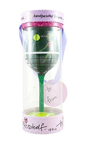 Top Shelf “You Got Served” Tennis Lover Wine Glass – Novelty Gifts for Women