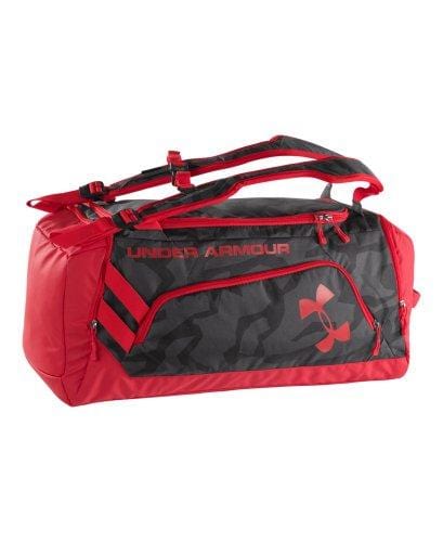 Under Armour Storm Contain Backpack Duffle II, Black /Risk Red, One Size
