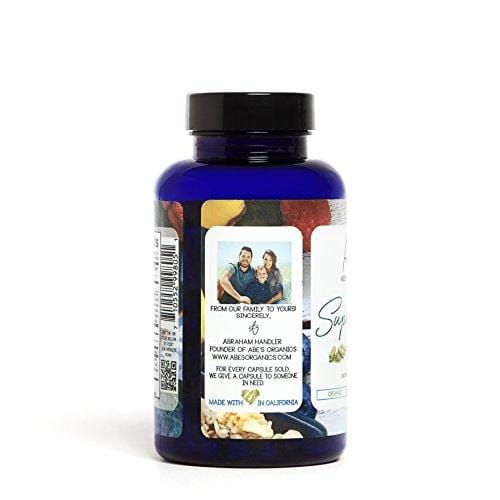 Organic Green Superfood Capsules | Promotes Energy, Focus, Alkalinity, Detox & Immune Strength | Greens Powder with Spirulina, Chlorella, Ashwaganda, Turmeric, Acai, Maca and more | 124 Vegan Capsules