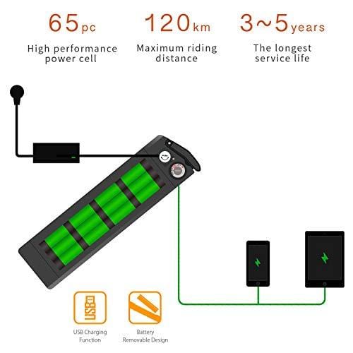 MZZK 20" Wide Fat Tire Electric Moped Electric Mountain Bicycles with Lithium Battery (48V 624W) Folding Electric Bike