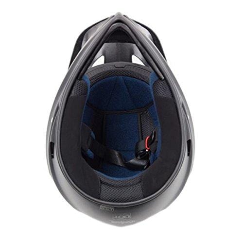 MMG Adult Motorcycle Helmet Off Road MX ATV Dirt Bike Motocross UTV, Shiny Black, Medium, Includes Goggles